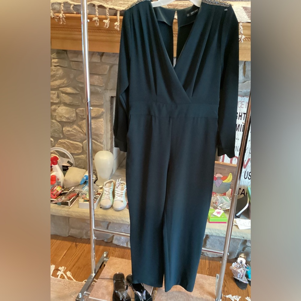 Zara Basic Collection.Black One Piece Beaded Romp… - image 8